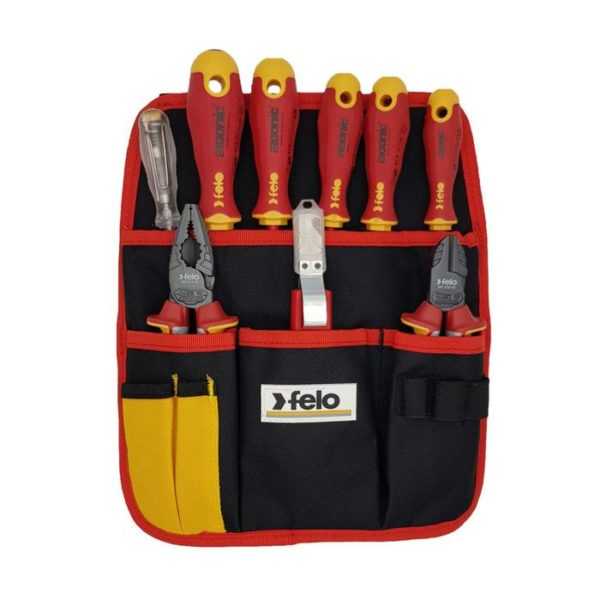 Набор инструментов Felo Ergonic 41399504, диэлектрических, 9 шт.