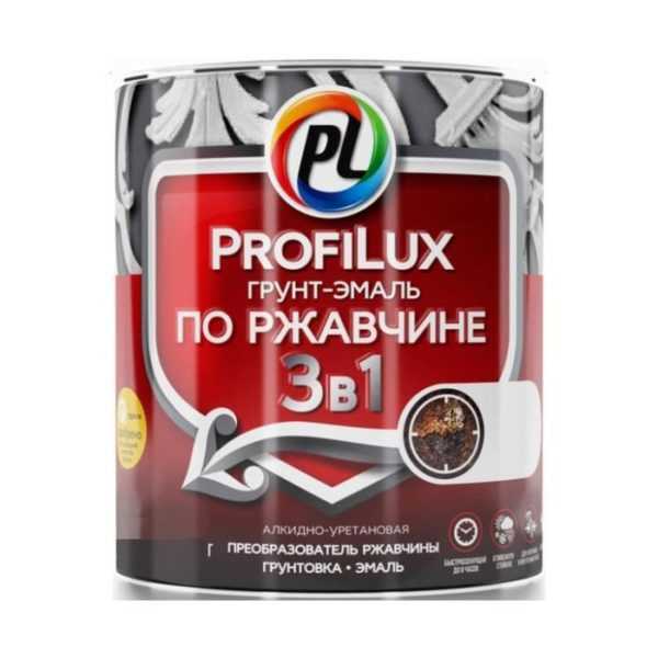 Грунт эмаль Profilux по ржавчине 3 в 1 серая, 1,9кг