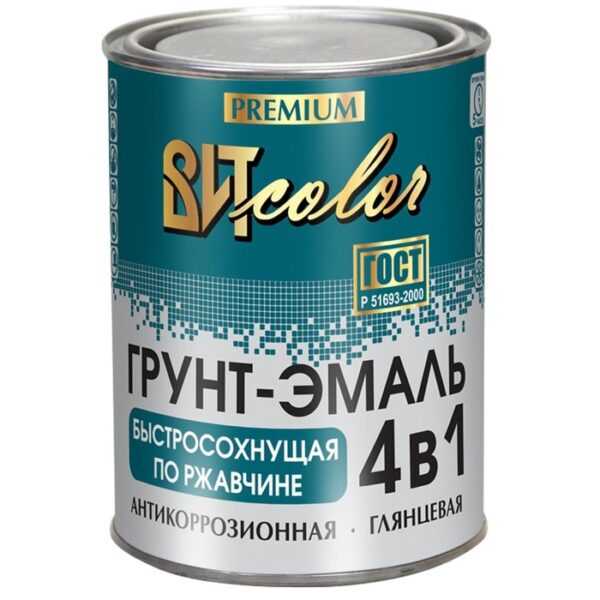 Грунт-эмаль по ржавчине 4 в 1 желтая ВИТcolor 0,8кг